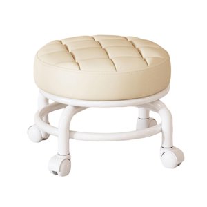 Bothyi - Taburete Bajo Giratorio De 360° Con Polea Para Sala De Estar Y Garaje.