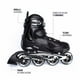 thumbnail image 3 of Patines en Linea Fitness Adulto Negro XL (43-46), 3 of 9