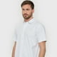 thumbnail image 3 of Camisa Hombre Mini Print Manga Corta Navy Corona, 3 of 5