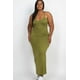 thumbnail image 2 of Saronite Vestido Largo Básico de Tirantes con Espalda de Nadador, Color Rama de Olivo (Talla Grande para Mujer), 2 of 2