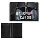 thumbnail image 2 of House of Cards Porta Pasaporte y Cartera de Viaje Premium de Cuero PU, Funda de Pasaporte Bloqueo RFID con Ranuras para Tarjetas de Crédito, Estuche para Libro de Pasaporte para Familia 10cm × 15cm, 2 of 6