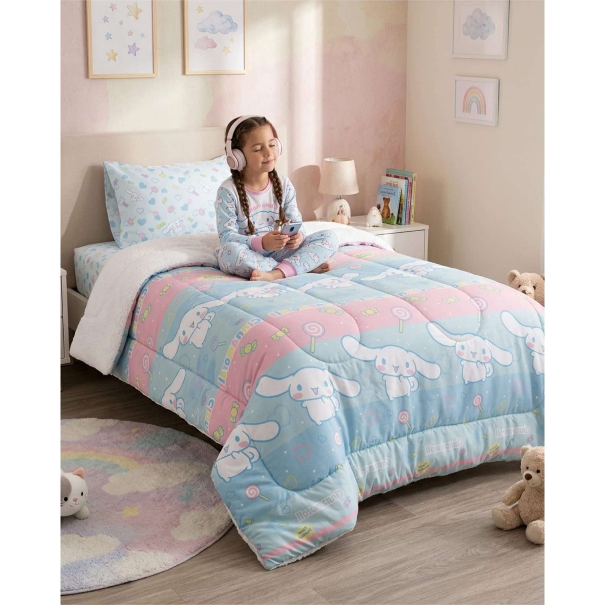 Myl Todo Hogar - Cobertor Sherpa Infantil Premium Plaza Y Media