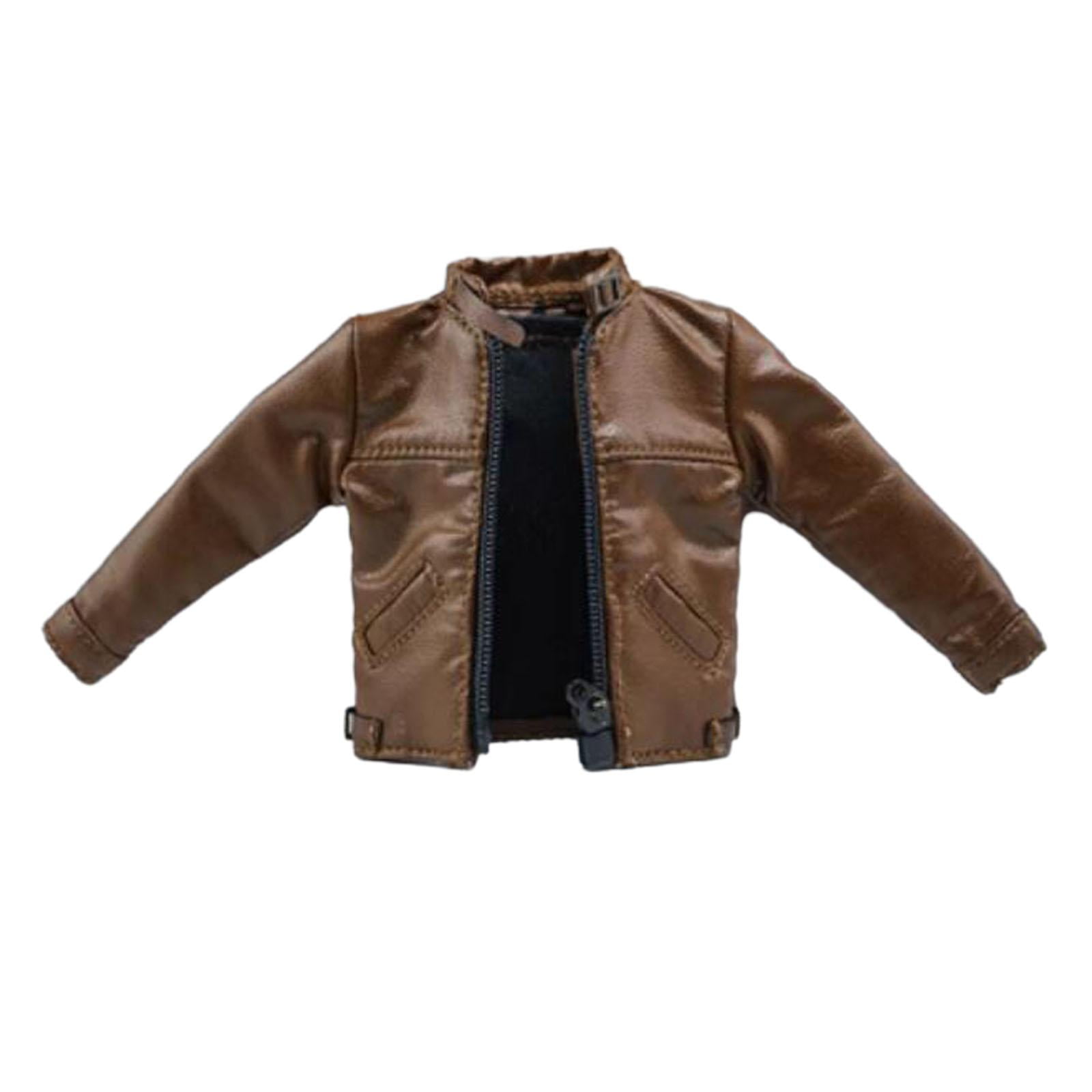 Magideal - 1/12 Chaqueta Masculina De Moda Hecha A Mano Accesorios De Ropa Para Muñecas Ropa En Miniatura Para Figura De Acción Masculina De 6 "modelo De Muñeca Café