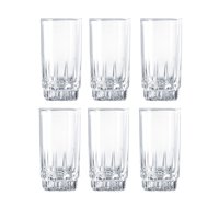 Set 6 Vasos Altos Whisky Cristar Prisma Rocks 335Ml