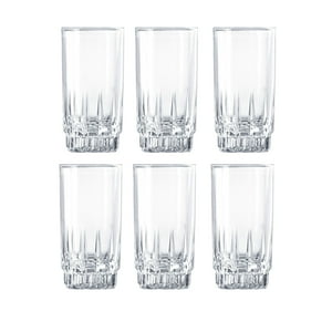 Set 6 Vasos Altos Whisky Cristar Prisma Rocks 335Ml