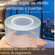 thumbnail image 3 of 5cm*20mts Cinta Selladora Transparente para Ventanas y Puertas, Cinta de Silicona Nanométrica Impermeable y Resistente al Viento, 3 of 9