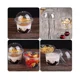 thumbnail image 2 of 100 vasos de fruta de 250 ml con tapa, pequeños recipientes tipo domo para helado, yogur, artículos de repostería para niños, parfait, vasos desechables para postre y ensalada transparente., 2 of 5