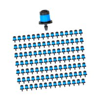 Magideal - 100 Piezas De Riego De Riego Ajustable Emisores De Goteo Herramientas De Jardinería De Jardinería 360 Grados Círculo Completo Para Macizos De Flores