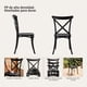 thumbnail image 3 of Pack 2 Sillas Comedor Terraza Apilables Polipropileno Modernas Crossback Negras, 3 of 8