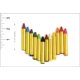 thumbnail image 4 of Crayones de pintura facial Dress Up America con libro de arte de 12 colores, 4 of 7