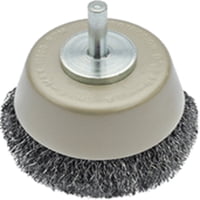 Grata Copa Cónica Acero Ondulado 4'' - Calibre De 0,35 Mm - Vástago 3/8'' - Hela