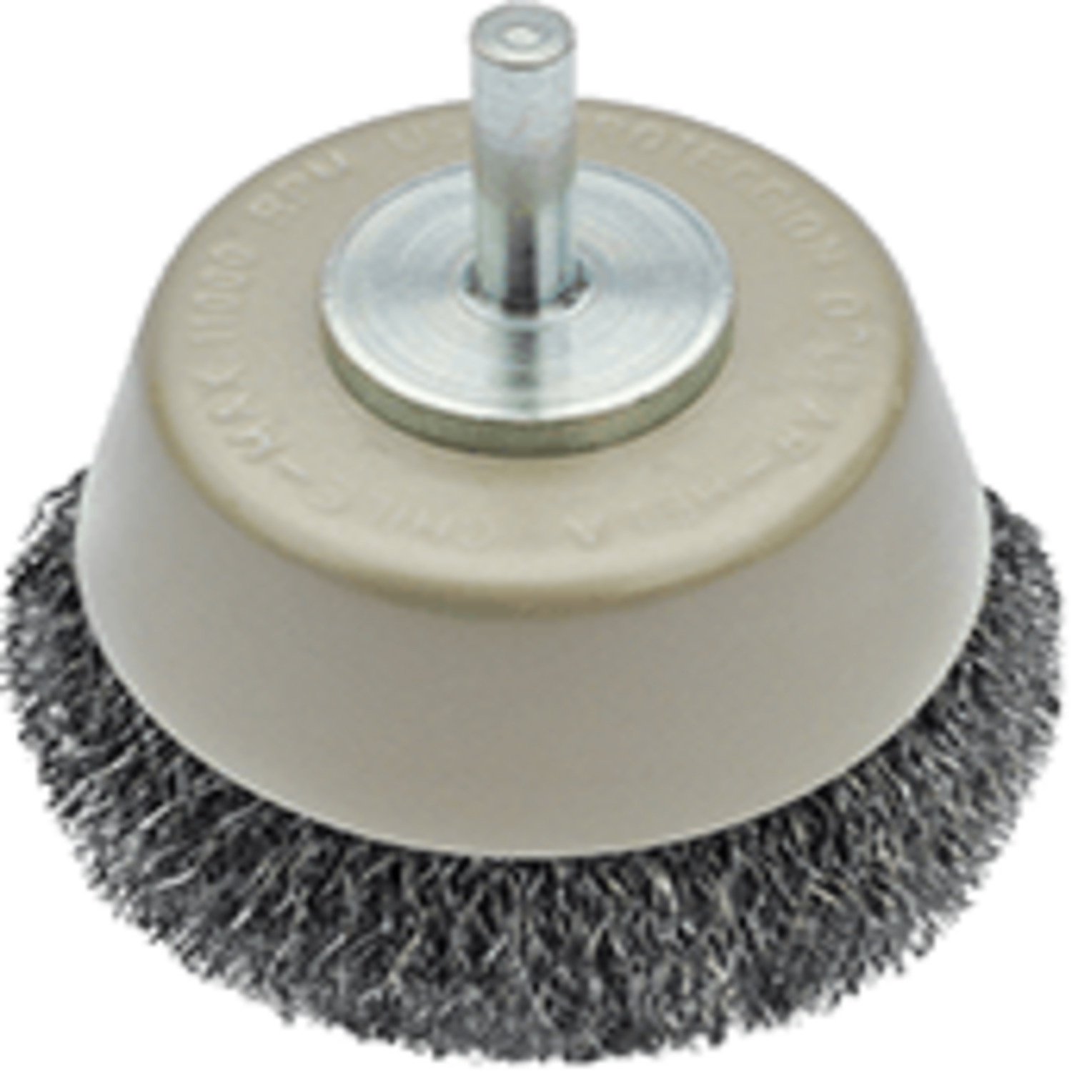 Grata Copa Cónica Acero Ondulado 3'' - Calibre De 0,35 Mm - Vástago 1/4'' - Hela