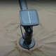 thumbnail image 5 of Quitasol Terraza 360° 3x3 mt Panel Solar Luz Led Khaki oscuro Vincenzi, 5 of 10