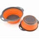 thumbnail image 1 of Colador plegable con cesta de drenaje Naranja, 1 of 3
