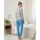 thumbnail image 4 of Pijama Mujer Algodón Peace Love Coffee Gris multicolor L, 4 of 7