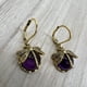 thumbnail image 1 of Vintage Dragonfly Earrings with Inky Blue Moonstone and Brass Glass Cabochon - Perfect Vintage Victorian Gift for Women, 1 of 5