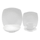 thumbnail image 1 of Juego de loza 30 piezas cuadrado porcelana nórdico Blanco, 1 of 3