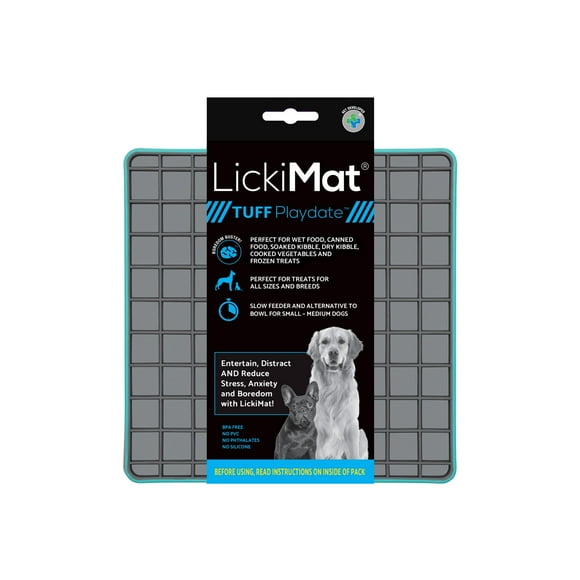 Alfombrilla Lame para perros LICKIMAT Tuff Playdate, color turquesa
