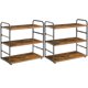 thumbnail image 1 of Estante IBUYKE TWJ001H-2 Pack de 2, 40 cm, color marrón, 1 of 9