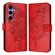 thumbnail image 1 of Funda cartera mariposa para Samsung Galaxy S25 con soporte y ranuras para tarjetas Rojo, 1 of 5