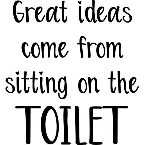 Rienda Libre Graphics - Decomural Great Ideas Toilet Ws-50069