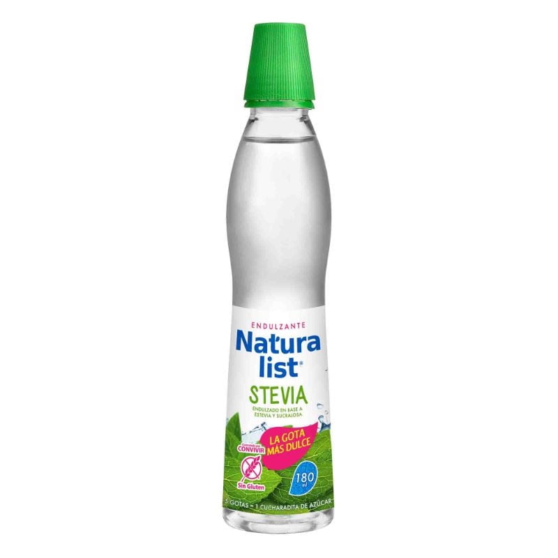 Endulzante Líquido Stevia Botella 180 ml Naturalist