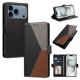 thumbnail image 1 of Funda con Solapa para iPhone 17 Pro, Diseño Tricolor con Ranuras, Negro, 1 of 6