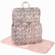 thumbnail image 2 of Mochila para pañales y accesorios para bebé con diseño floral 43x36x15 cm, 2 of 9