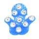 thumbnail image 3 of Palm 9 Bolas Masajeador Corporal Guante De Masaje Alivio De Tensión De Estrés De Mano Azul, 3 of 5