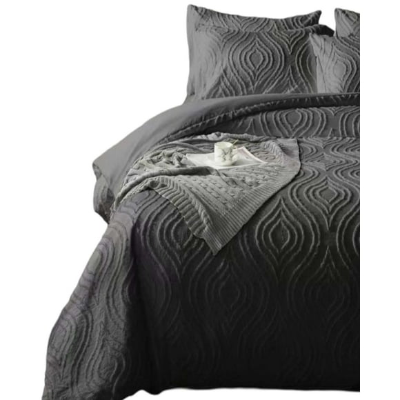 Cubrecama Semi Acolchado King Mas 2 Fundas De Almohadas