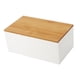 thumbnail image 4 of Organizador De Escritorio, Caja De Almacenamiento De Cosméticos Portátil Duradera Para Tocador, Escritorio, Cubierta Plana Blanca, 4 of 5