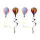 thumbnail image 2 of 4 unids globo aerostático manga de viento cometas jardín patio juguete exterior mangas de viento, 2 of 5