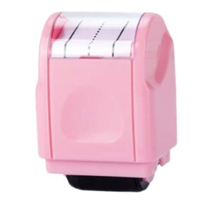 Magideal - Sello De Rodillo Para Practicar Líneas Discontinuas De Escritura A Mano, Sello De Rodillo Para Estudiantes, Jardín De Infantes, Oficina, Hogar Y Adultos. Rosa