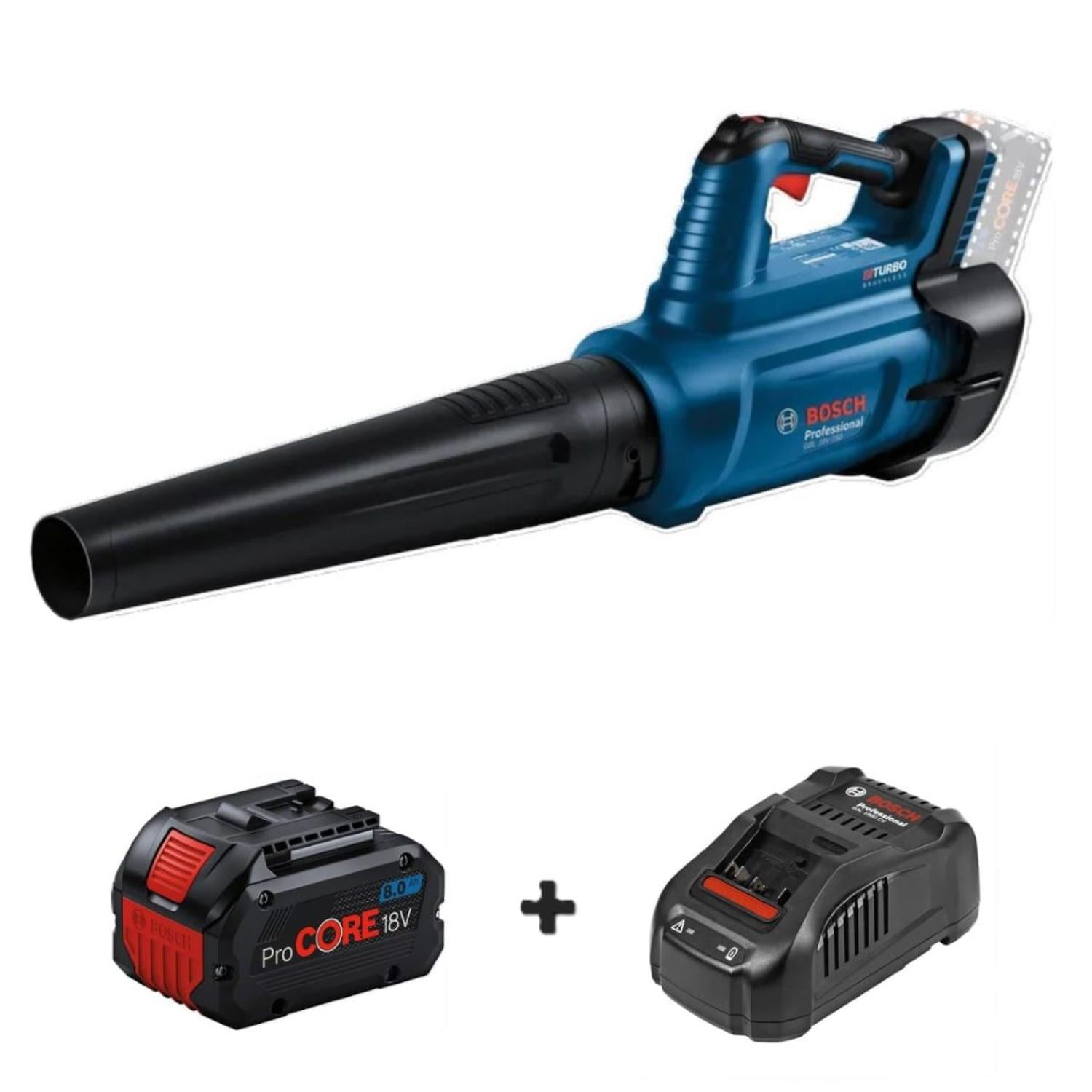 Soplador Inalámbrico Gbl 18v-750 Bosch +bat 8ah Procore+carg