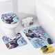 thumbnail image 4 of Mary Poppins-theme 4-Piece Shower Curtain Set with Rugs, Waterproof Bathroom Decor Set Includes Bath Mat, U-Shaped Rug, Toilet Lid Cover and Curtain with Hooks, 4 of 6
