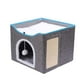 thumbnail image 1 of Cama y casa para gatos con rascador, 1 of 6