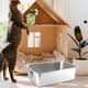 thumbnail image 5 of Caja De Arena Para Gatos Y Conejos De Acero Inoxidable, Borde Liso, Resistente Al óxido, Orinal Para Gatitos, 60x40x15cm Con Mango, 5 of 6