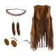 thumbnail image 1 of Disfraces De Hippie Ropa Pendiente De Halloween Chaleco Con Flecos Hippie Trajes De Discoteca., 1 of 3