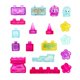 thumbnail image 3 of Castillo Inflable Jelly Blox - 18 Piezas para Niños Pequeños y Preescolares, 3 of 8