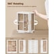 thumbnail image 4 of Caja para joyas Glimmloop giratoria 360° de 7 cajones, blanca, 4 of 7