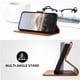 thumbnail image 2 of Funda Cartera Fibra de Carbono para Motorola MOTO G53 con Soporte y Cierre Magnético Marrón, 2 of 6