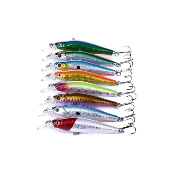 Señuelos De Pesca De 8cms Corvina Kit 10 Unidades