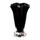 thumbnail image 5 of Jarrón de vidrio con pétalos, maceta decorativa para el hogar, elegante contenedor para arreglos florales, para decoración del comedor y el balcón. Negro, 5 of 5