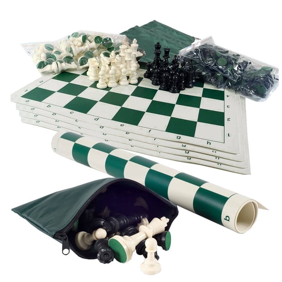 Juego de ajedrez al por mayor Chess Basic Club, paquete de 5 unidades con tablas y bolsas