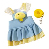 Magideal - , Ropa Para Perros, Disfraces Para Mascotas, Disfraces De Fiesta Navideña, Trajes, Ropa, Juego De Arnés Y Correa, Vestido De Arnés Para Perros Con Ani Sg