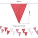 thumbnail image 2 of Banderola a cuadros roja y blanca de Uxcell, 36 banderas triangulares para decoración exterior de cumpleaños y bodas, 2 of 6
