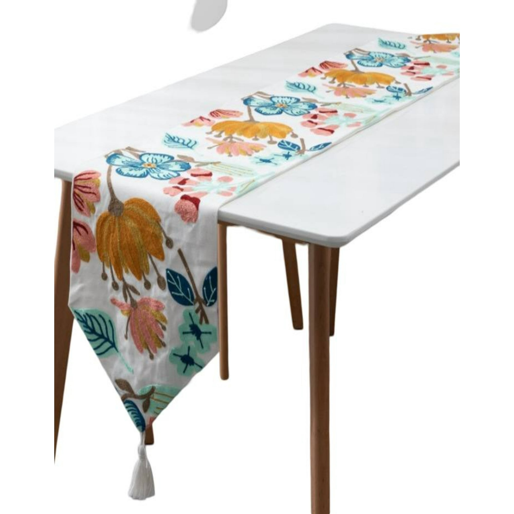 Todo Para El Hogar - Camino De Mesa Bordado Elegante 33 X 180cm