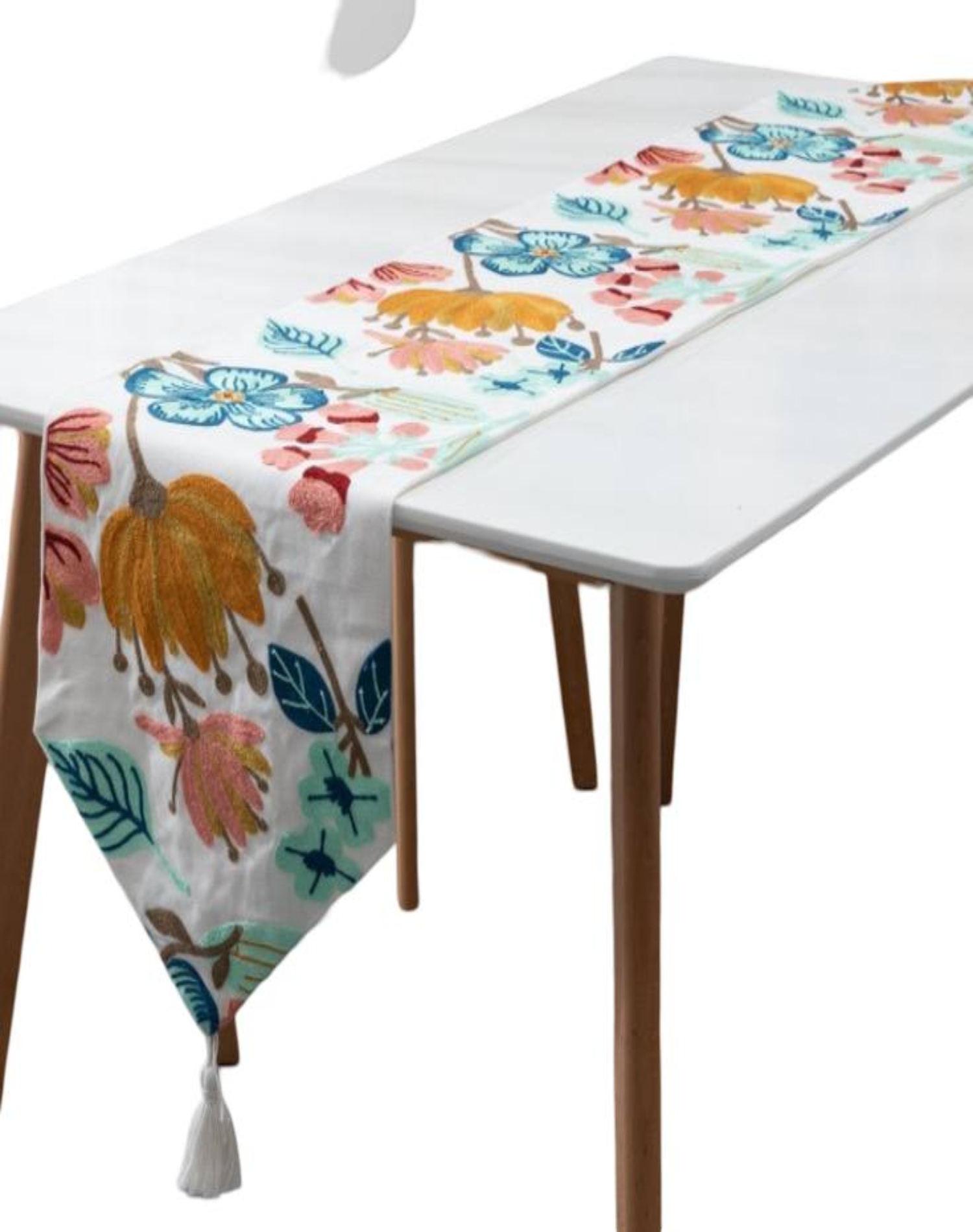 Todo Para El Hogar - Camino De Mesa Bordado Elegante 33 X 180Cm