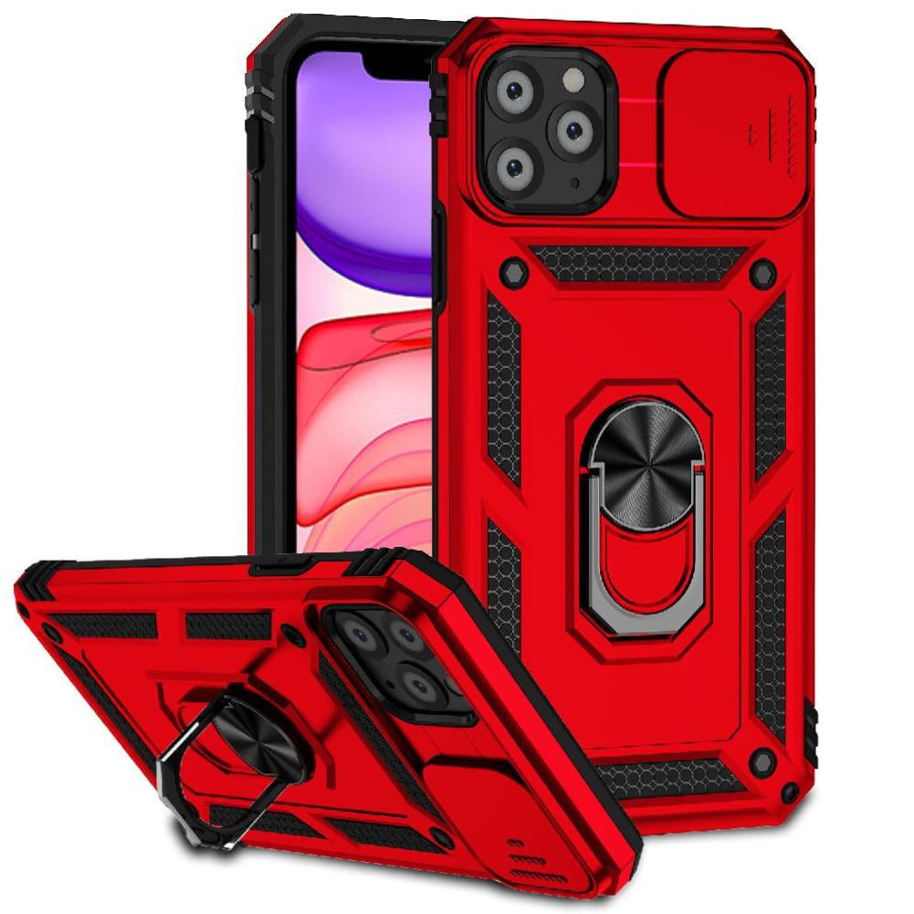 Estuche Gangxun Para Iphone 11 Pro Max, Soporte Giratorio 360°, Estilo Mecánico Y Magnético