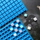 thumbnail image 4 of Xiao Hua Molde de Bandeja de Hielo de Silicona de 126 Cavidades, Molde Cuadrado mini para Dulces y chocolate, Usado para Hacer chocolate Casero, Azúcar, Cubos de Hielo, Azul, 1 Pieza, 4 of 4